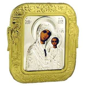  Car Icon VIRGIN OF KAZAN, Pack of 6pcs 