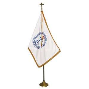  Indoor 4ft x 6ft United Church of Christ Flag and Oak 