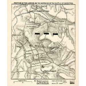   Hopton Map William Waller   Original In Text Lithograph Home