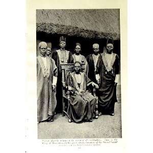  c1920 KING BUNYORO CHIEFS AFRICA KING ARCHIBONG GAMBIA 