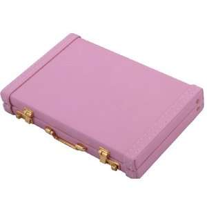  Premium Briefcase Business Card Holder Pink (Case of 144 