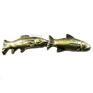   681404, Pull, Fish Pair Pull   Antique Brass,