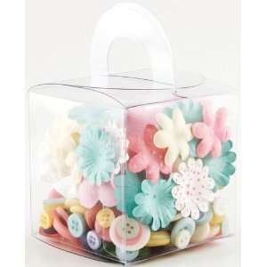  Blossoms & Buttons Box Kit 160 Pieces Lemonade   629907 