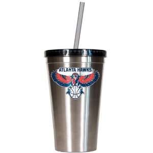 Atlanta Hawks 16oz Stainless Steel Insulated Tumbler with Straw