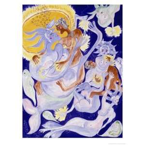 Atlantean Dances Giclee Poster Print by Patricia A. Schwimmer, 12x16 