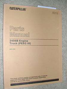   PARTS MANUAL BOOK CATALOG ENGINE DIESEL TRUCK PEEK III 4CK  