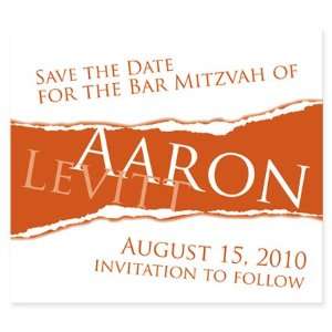  Modern Bar Mitzvah Save The Date Magnet Save The Date 