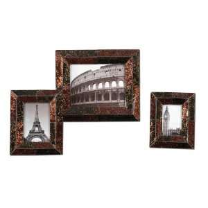   Frames (Set of 3) Reversed Painted Glass w/Combination Of Undertones