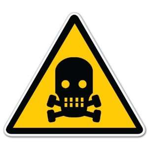  Nuclear Danger Warning sign sticker decal 4 x 4 