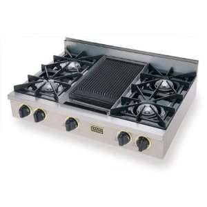  TPN 036 7S 36 Pro Style LP Gas Cooktop with 4 Open 
