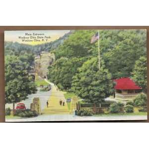  Postcard Entrance Watkins Glen State Park New York 