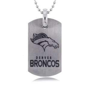  Denver Broncos Pendant Sports Tag Necklace   Official 