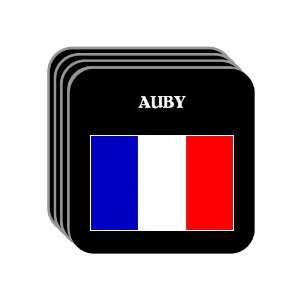  France   AUBY Set of 4 Mini Mousepad Coasters 