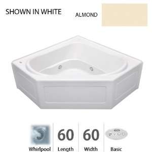  Capella 60 x 60 Capella Drop In Corner Comfort Whirlpool Bathtub 