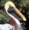 Brown Pelican Mailbox   Unique Hand Made Fun Novelty Woodendipity 