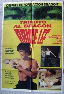 Dragon Lives 70s Bruce Lee Kung Fu Exploitation Vintage ORIG 1SH 