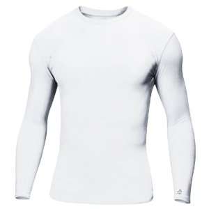  Badger Performance L/S B Fit Compression Shirts WHITE YS 