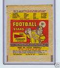 1961 nu card football 5 cent wax pack wrapper rare