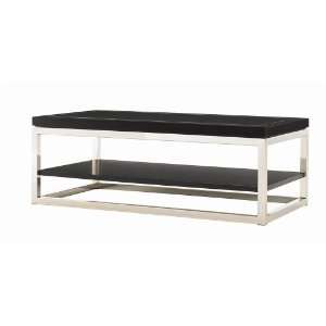   Flint Rectangular Wood Coffee Table in Carbon Black Furniture & Decor