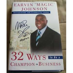  RARE Earvin Magic Johnson Autographed Book MNT Sports 