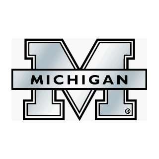  Michigan Wolverines Silver Auto Emblem ** Sports 