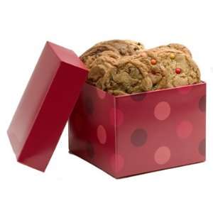   Drews Signature Red Gift Box of 24 Fresh Baked Oatmeal Raisin Cookies