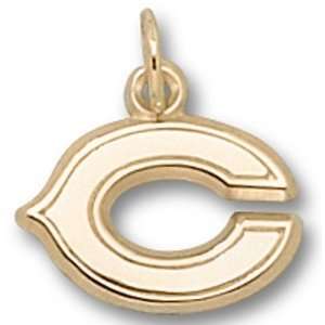  Chicago Bears NFL C 3/8 Pendant (Gold Plate) Sports 