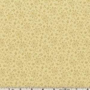  45 Wide Meadow Sweet Paisley Cream Fabric By The Yard 