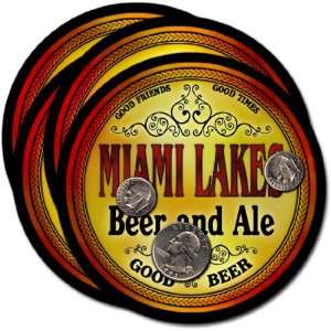  Miami Lakes, FL Beer & Ale Coasters   4pk 