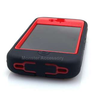   RED Kickstand Double Layer Hard Case Gel Cover Apple iPhone 4 4S NEW