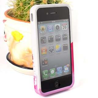   Flower Soft Case Cover Back Skin for Apple Iphone 4 4G 4th 4S,  