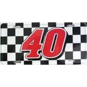 40 Racing Nascar Racing Checkered Flag License Plates plate tag tags 