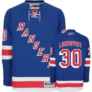 LUNDQVIST #30 New York Rangers RBK Premier NHL Hockey Jersey by Reebok 