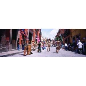  Aztec Street Dancers Dancing on the Street, San Miguel de 