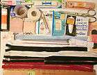 LOT OF ASSORTED CRAFT, CRAFTING, SEWING ITEMS, BUTTONS,