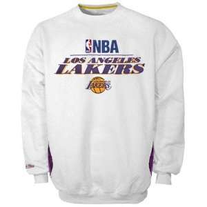 Mitchell & Ness Los Angeles Lakers White Media Guide Crew 