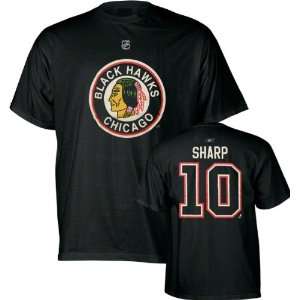   Vintage Reebok Name and Number Chicago Blackhawks T Shirt Sports