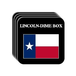  US State Flag   LINCOLN DIME BOX, Texas (TX) Set of 4 Mini 