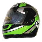Arai Quantum/f Chandler Green/Black Kawasaki racer motorcycle helmet 