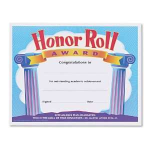  Trend® Honor Roll Award Certificates, 8 1/2 x 11, 30 per 
