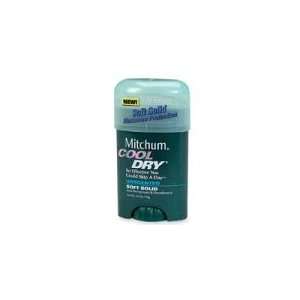 Mitchum Cool Dry Soft Solid Anti Perspirant & Deodorant, Unscented   1 