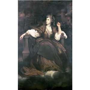  Mrs. Siddons As The Tragic Muse by Joshua Reynolds. Size 6 