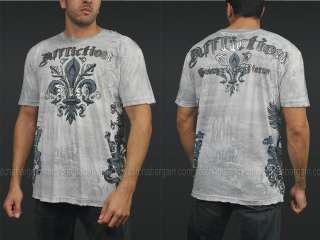 Affliction Tee T Shirt GSP Rush Georges St Pierre Claw MMA T Shirt L 