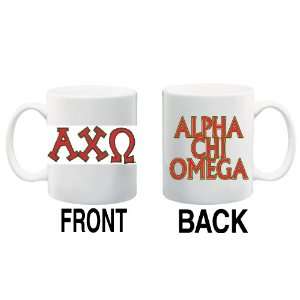 ALPHA CHI OMEGA Mug Coffee Cup 11 oz ~ Greek Sorority ~ Two Designs 