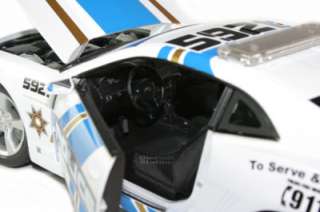 2010 CHEVY CAMARO SS RS POLICE CAR DIE CAST 1/18 WHITE  