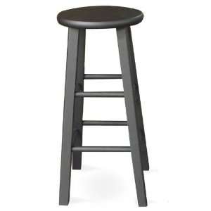  Dining Essentials Black Counter Roundtop Stool
