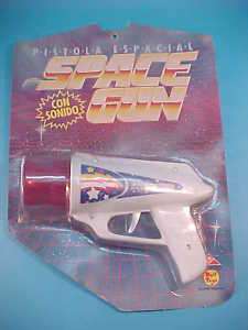 VINTAGE SPACE SONIC GUN RETRO STYLE CARDED ARGENTINA 70  