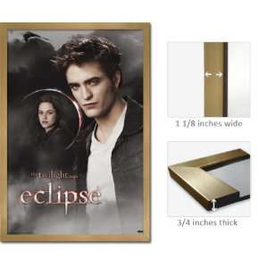  Gold Framed Twilight 3 Eclipse Poster Edward Bella Fr0156 