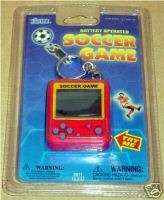 ELECTRONIC HANDHELD SOCCER LCD TOY KEYCHAIN GAME NEW  
