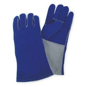  Welding Gloves Welding Glove,Cowhide,Blue,M,PR